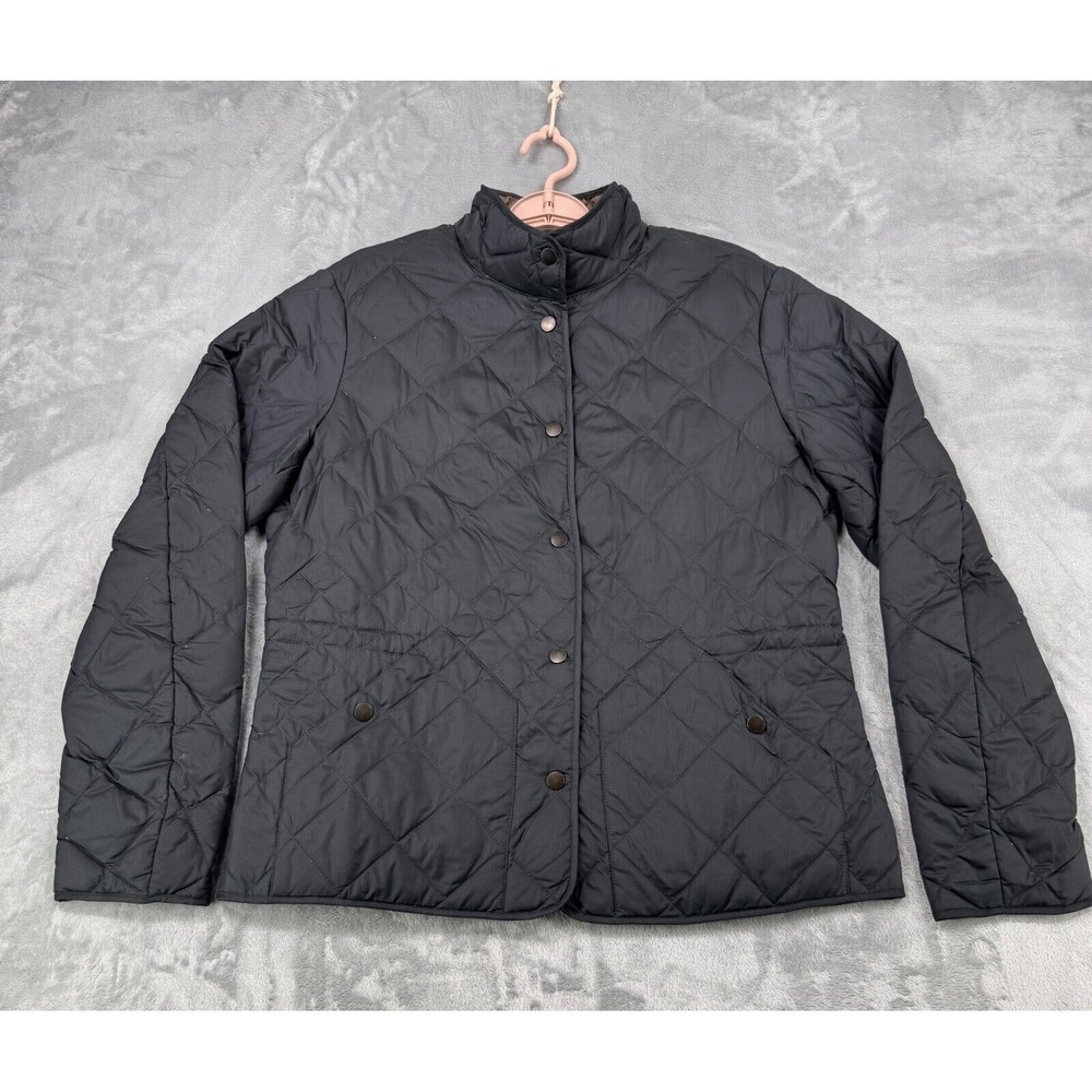 Vintage Eddie Bauer Jacket Womens Large Black Fill Premium Goose Down Puffer
